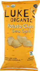 LUKE'S ORGANIC: Sea Salt Potato Chips, 4.5 oz