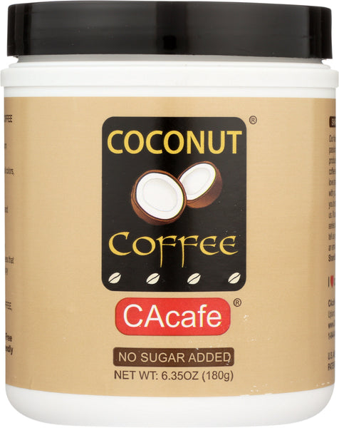 CACAFE: Coffee Coconut No Sugar Added, 6.35 oz