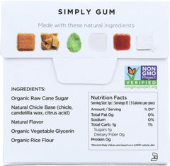 SIMPLYGUM: Gum Mint Natural, 15 pc