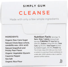 SIMPLY GUM: Cleanse Gum, 15 pc