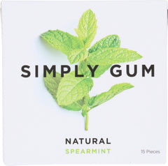 SIMPLY GUM: Natural Spearmint Gum, 15 pc