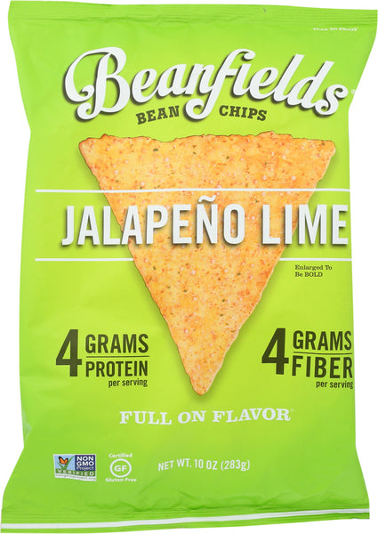 BEANFIELDS: Jalapeno Lime Bean Chips, 10 oz