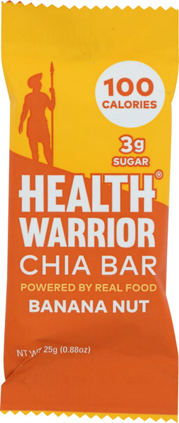 HEALTH WARRIOR: Banana Nut Chia Bar, 0.88 oz