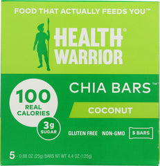 HEALTH WARRIOR: Coconut Chia Bar, 4.40 oz