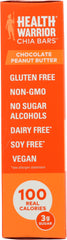 Health Warrior: Chocolate Peanut Butter Chia Bar, 4.40 oz
