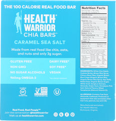 HEALTH WARRIOR: Caramel Sea Salt Chia Bar 5 Count, 4.40 oz