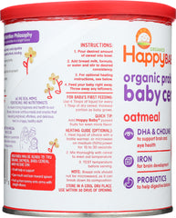 HAPPY BABY: Cereal Oatmeal Organic, 7 oz