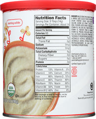 HAPPY BABY: Cereal Oatmeal Organic, 7 oz