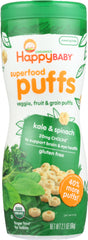 HAPPY BABY: Puff Kale & Spinach Organic, 2.1 oz