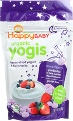 HAPPY BABY: Organic Yogis Yogurt and Fruit Snacks Mixed Berry, 1 oz