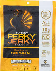 PERKY JERKY: Jerky Turkey Original, 2.2 oz