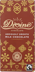 DIVINE CHOCOLATE:  Milk Chocolate Bar, 3 oz