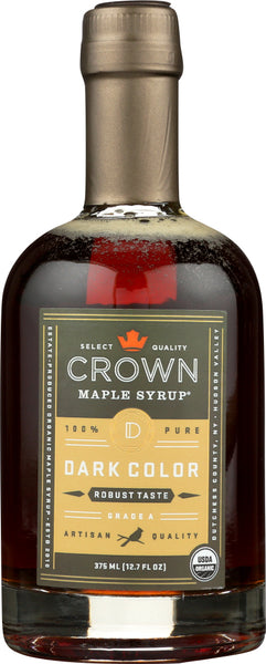 CROWN MAPLE: Dark Color Maple Syrup, 12.7 fo