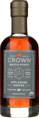 CROWN MAPLE: Syrup Maple Applewood Smoked, 8.5 fo