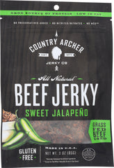 COUNTRY ARCHER: Jerky Beef Sweet Jalapeno, 3 oz