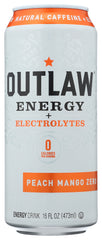 OUTLAW ENERGY: Peach Mango Zero Energy Drink, 16 fo