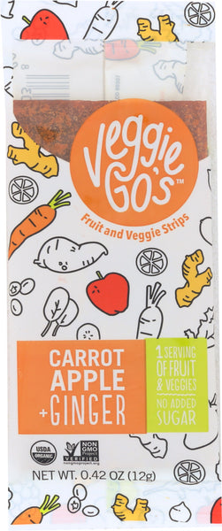 VEGGIE GOS: VEGGIEGO CARROT GINGER (0.420 OZ)