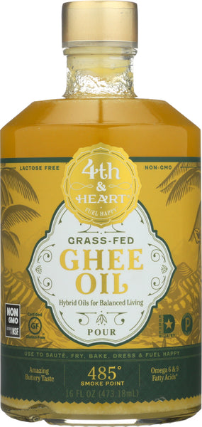 4TH & HEART: Pourable Ghee Oil, 16 fl oz