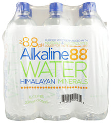 ALKALINE88: Alkaline Water 6 Pack 1 Liter, 202.8 fl oz