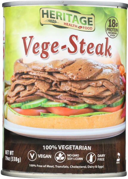 HERITAGE HEALTH: Steak Vegetable Vegan, 19 oz
