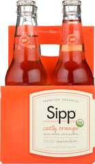 SIPP: Beverage Sparkle Orange Zesty 4 Pack, 48 fo