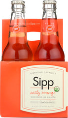 SIPP: Beverage Sparkle Orange Zesty 4 Pack, 48 fo