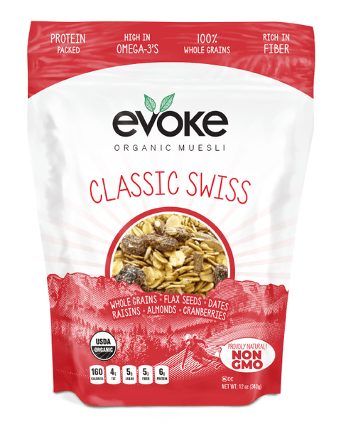 EVOKE HEALTHY FOODS: Classic Swiss Organic Muesli, 12 oz