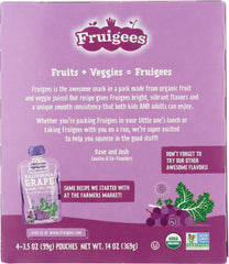 FRUIGEE: Organic Fruit And Snack Kale Grape, 14 oz
