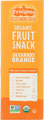 FRUIGEE: Organic Fruit Snack Orange Carrot 4 Pack, 14 oz