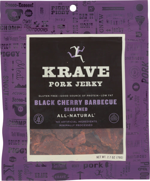 KRAVE: Pork Jerky Black Cherry Barbecue 2.7 Oz