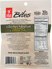 CAVEMAN FOODS: Bites Chicken Meat With Habanero And Green Chili 2.5 Oz