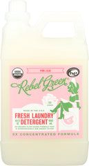 REBEL GREEN: Fresh Laundry Detergent Pink Lilac, 64 oz