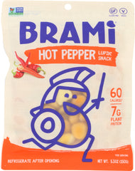 BRAMI LUPINI SNACK: Bean Hot Pepper, 5.3 oz