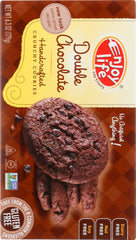 ENJOY LIFE: Handcrafted Crunchy Cookies Double Chocolate, 6.3 oz