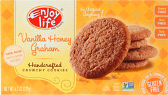 ENJOY LIFE: Handcrafted Crunchy Cookies Vanilla Honey Graham, 6.3 oz