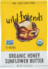 WILD FRIENDS: Organic Sunflower Butter Honey, 1.15 oz