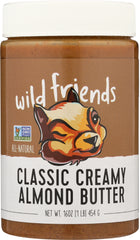 WILD FRIENDS: Almond Butter Classic Creamy, 16 oz