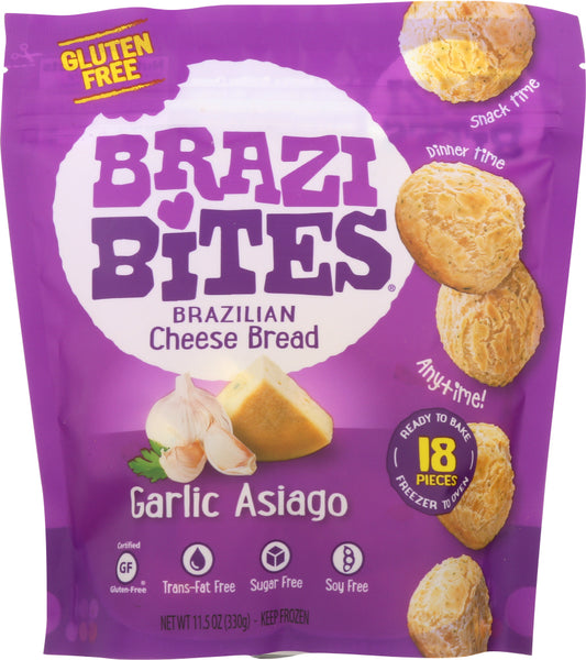 BRAZI BITES: Cheese Bread Garlic Asiago, 11.5 oz