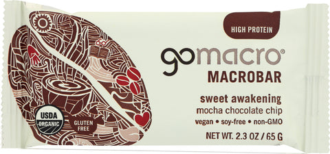 GOMACRO: BAR MOCHA CHOCOLATE CHIP (2.300 OZ)