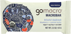 GOMACRO: BAR CASHEW BLUEBERRY (2.300 OZ)