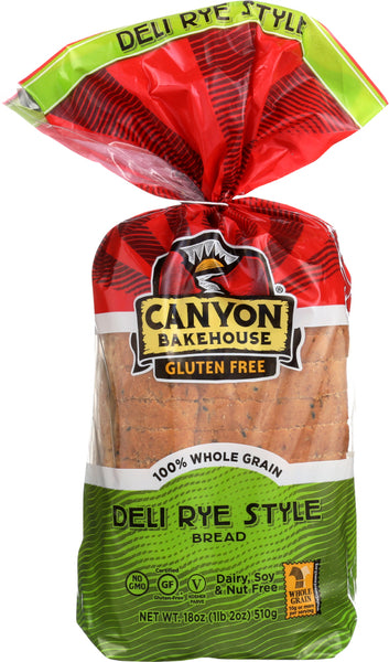 CANYON BAKEHOUSE: Deli Rye Style Bread, 18 oz