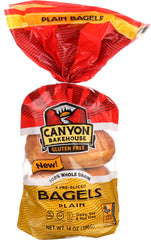 CANYON BAKEHOUSE: Plain Bagel Gluten-free, 14 oz