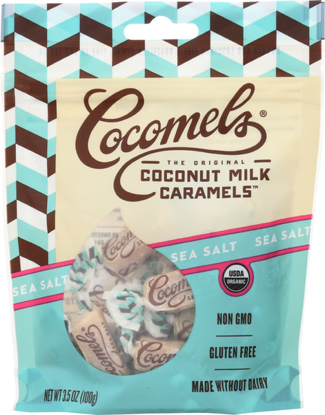 COCOMELS: Cocomels Seasalt Pouch Organic, 3.5 oz