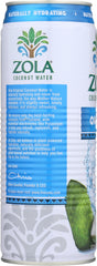 ZOLA: 100% Pure Coconut Water, 17.5 oz