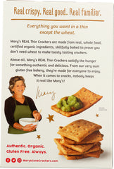 MARYS GONE CRACKERS: Organic Real Thin Crackers Gluten Free Sweet Onion, 5 oz