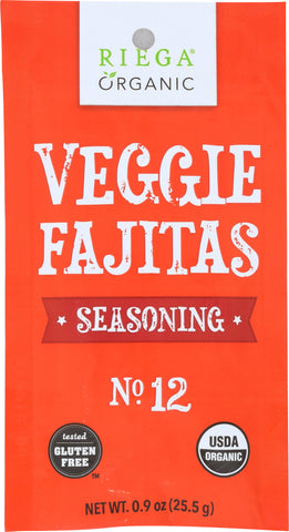 RIEGA FOODS: Organic Seasoning Veggie Fajitas, 0.9 oz