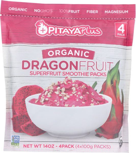 PITAYAPLUS: Organic Dragon Fruit Smoothie Packs, 14 oz