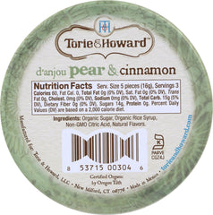 TORIE & HOWARD: Candy Tin Pear & Cinnamon, 2 oz