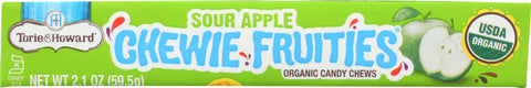 TORIE & HOWARD: Candy Fruit Chewie Sour Apple Stick Original, 2.1 oz