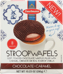 DAELMANS: Jumbo Chocolate Caramel Stroopwafels, 10.23 oz